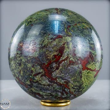 Zeldzame natuurlijke drakenbloedjaspis Sphere- 3500.16 g, Antiek en Kunst