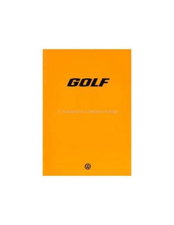 1978 VOLKSWAGEN GOLF BROCHURE NEDERLANDS