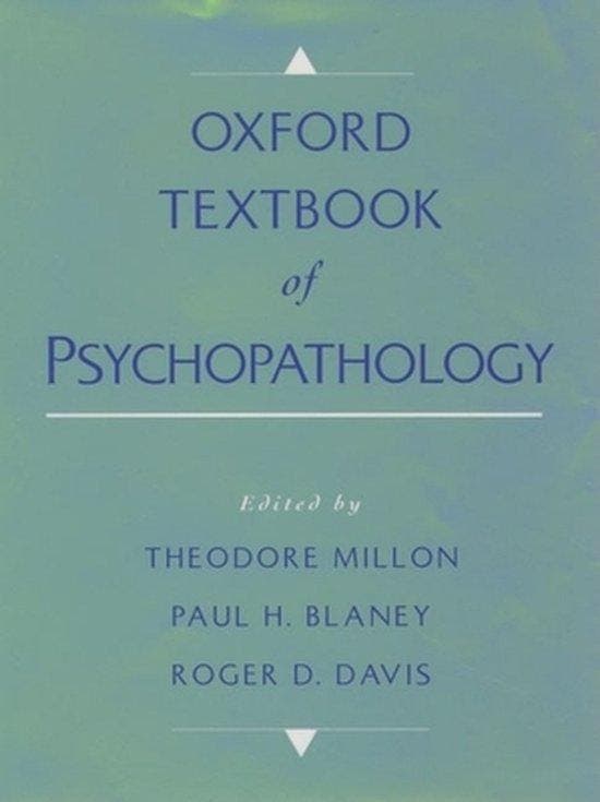 Oxford Textbk Psychopath Oxt:Ncs C 9780195103076 Millen, Boeken, Taal | Engels, Gelezen, Verzenden