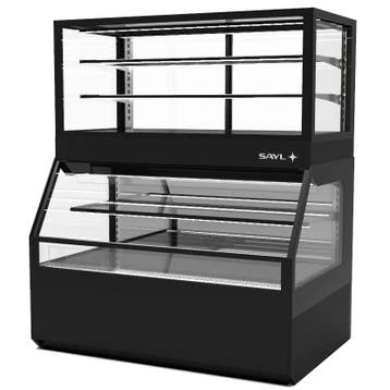Neutraal Wandmeubel | INTEGRA COMBI | Zwart | 2 + 3 Niveaus, Verzenden, Nieuw in verpakking