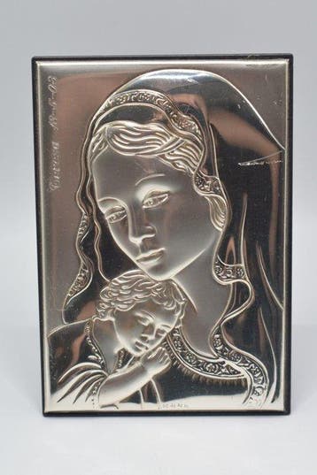 Icoon - .925 zilver - Onze-Lieve-Vrouw met het Kind Jezus