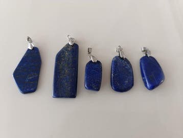 lapis lazuli 5 topkleurige Afghan lapis lazuli — groot en