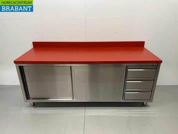 HCB RVS Polyethyleen PE Werkkast Kast Snijtafel Premium-line, Ophalen of Verzenden