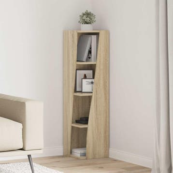 vidaXL Hoekkast 27,5x27x102cm Bewerkt hout Sonoma Eik, Verzenden
