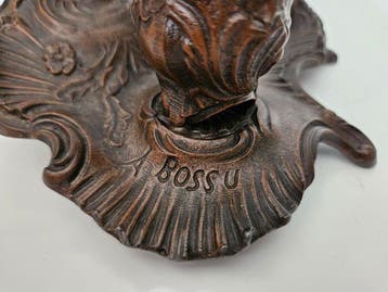 Auguste Bossu - Art Nouveau - Inktstel - Inktpot - Zamak, Antiek en Kunst