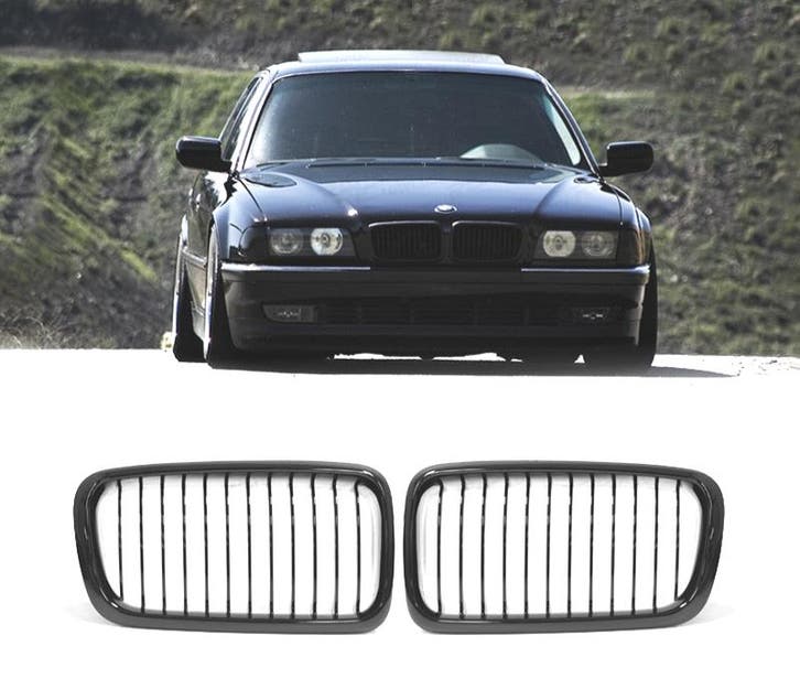 CALANDRES BMW E38 95-99 LOOK M NOIR BRILLANT, Auto-onderdelen, Carrosserie, Verzenden
