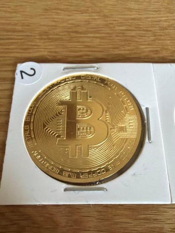 Wereld. Medal Bitcoin - vergoldet, versilbert - 2 x 16g