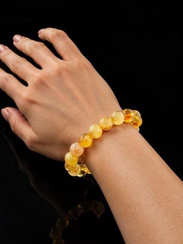 Ambachtelijke Baltische Barnsteen Armband – natuurlijke