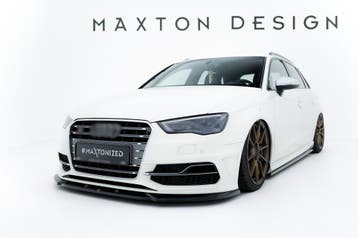 Front splitter V.2 voor Audi S3 8V / A3 8V S line Sportback, Ophalen of Verzenden