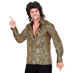 Disco 70S Blouse Goud Heren, Verzenden, Nieuw