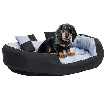 vidaXL Hondenkussen omkeerbaar en wasbaar 110x80x23 cm grijs, Dieren en Toebehoren, Verzenden, Nieuw