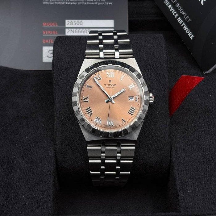 Tudor - Royal Date 38mm Salmon Dial - Ref. 28500 -, Bijoux, Sacs & Beauté, Montres | Anciennes | Antiquités