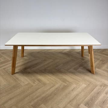 Hutten SP-E/71  eetkamertafel 195x100 cm, eiken hout -, Gebruikt, Bureau
