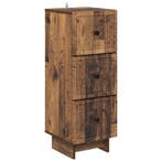 vidaXL Ladekast Oud hout 33 x 34,5 x 90 cm Bewerkt hout, Verzenden