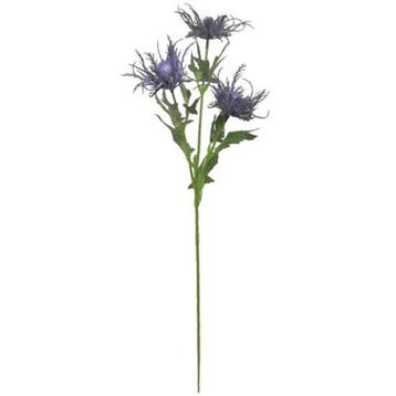 Eryngium Distel Blauw Zijdenbloem 67 cm per stuk, Maison & Meubles, Accessoires pour la Maison | Plantes & Fleurs artificielles