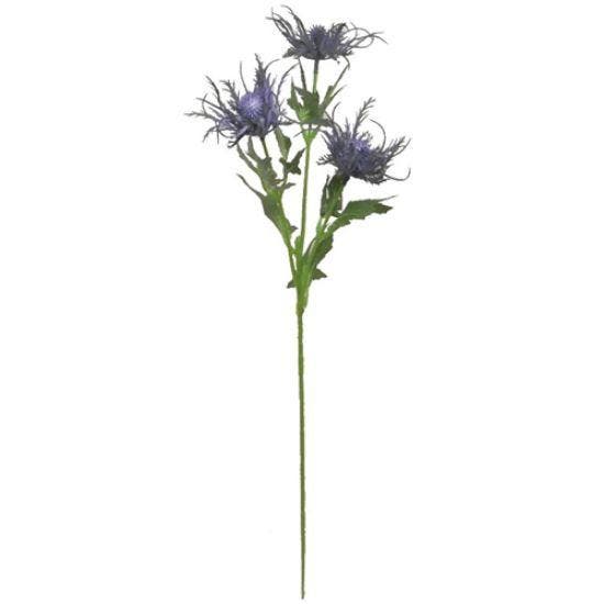 Eryngium Distel Blauw Zijdenbloem 67 cm per stuk, Maison & Meubles, Accessoires pour la Maison | Plantes & Fleurs artificielles