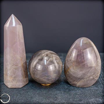 Quartz rose lavande naturel — en différentes formes Élégance, Collections