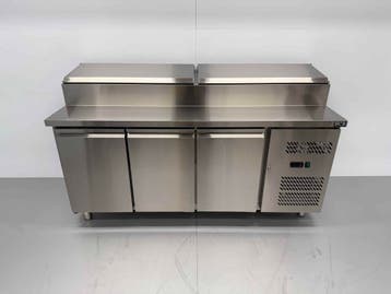 HCB Saladette en acier inoxydable avec saladier et plan de, Verzenden