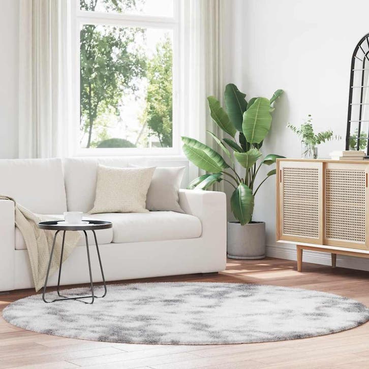 vidaXL Hoogpolig vloerkleed NAVARRA 200x200 cm polyester, Huis en Inrichting, Stoffering | Tapijten en Vloerkleden, Nieuw, Verzenden
