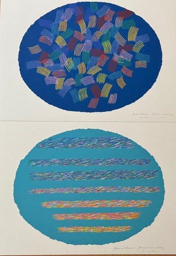 Piero Dorazio (1927-2005) - Astratto ( 4 fogli)