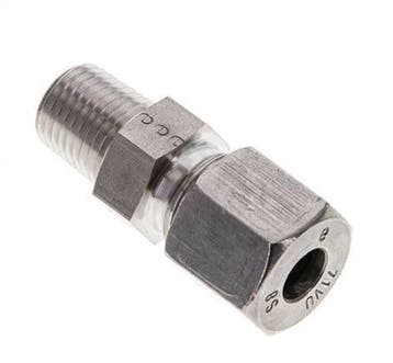 1/4 NPT mâle x 8S Anneau de coupe droit en acier, Verzenden, Nieuw