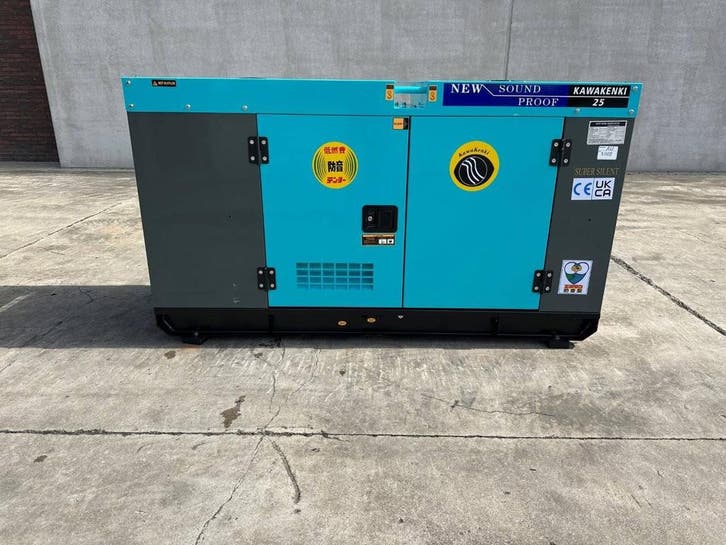 Veiling: Generator Kawakenki KK25-III-SSS Diesel 25 kVa 2025, Articles professionnels, Machines & Construction | Générateurs, Enlèvement