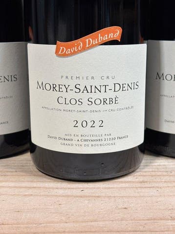2022 David Duband Clos Sorbé - Morey St. Denis 1er Cru - 3
