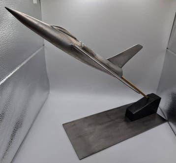 sculptuur, Le Mirage - 30 cm - Aluminium, Metaal, Hout -