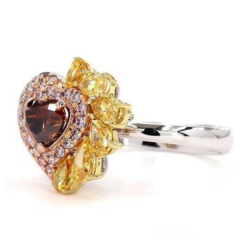 Statement ring - 18 karaat Witgoud - 2.20ct. tw. Gemengde, Handtassen en Accessoires