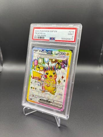 Pokémon - 1 Graded card - Pikachu #219 Surging Sparks - PSA, Nieuw