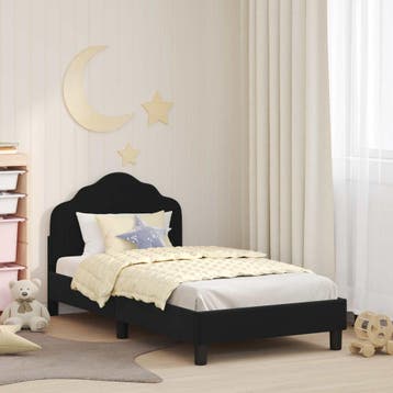 Fluwelen bed 80x160 | Tweede kansje | OP = OP (kinderbed), Gebruikt, Verzenden, 70 tot 85 cm, Lattenbodem