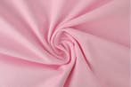 10 meter molton stof - Baby roze, Verzenden, 120 cm of meer, Katoen, Roze