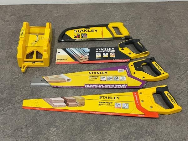 Veiling - Stanley zaag diverse set 5-delig, Doe-het-zelf en Bouw, Gereedschap | Handgereedschap