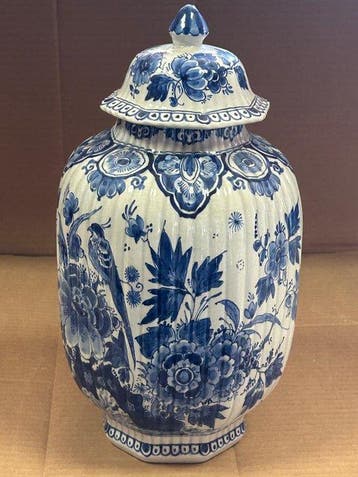 De Porceleyne Fles, Delft - Vase avec couvercle - 300e