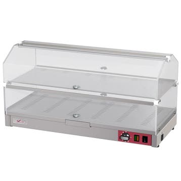 Warmhoudvitrine | RVS | 30°C/60°C | 2 Niveaus |, Verzenden, Nieuw in verpakking