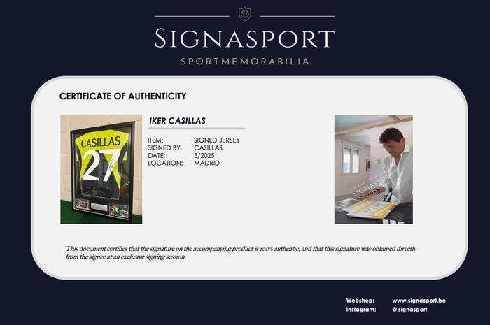 Real Madrid - Voetbal Europees kampioenschap - Iker Casillas, Collections, Collections Autre