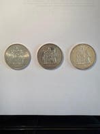 Frankrijk. 50 Francs 1975/1977 Hercule (lot de 3 monnaies en