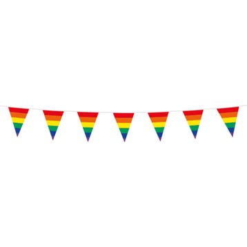 Bunting PE 3m rainbow size flags: 10x 15cm, Verzenden, Nieuw