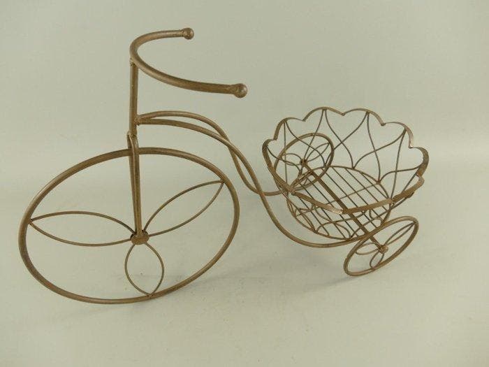 Bloempot - Metaal - Bike model, Antiek en Kunst, Kunst | Designobjecten