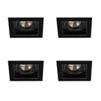 Spots inbouw Set Axl inbouwspots 4 stuks zwart, Verzenden