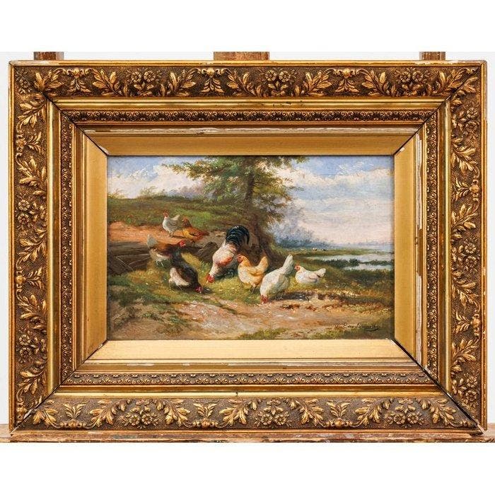 Jef Louis van Leemputten (1867-1948) - Sunny Strollers, Antiek en Kunst, Kunst | Schilderijen | Klassiek