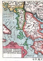 Europe - Grèce; Ortelius / Turrini - Graeciae Universae, Boeken, Atlassen en Landkaarten, Nieuw