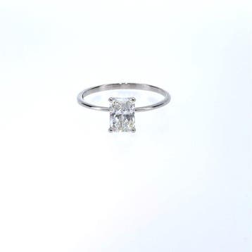 Sans prix de réserve - Bague - 14 carats Or blanc - 1.01ct., Handtassen en Accessoires, Nieuw