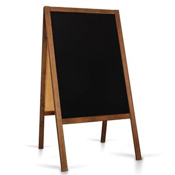 Krijtstoepbord | CLASSIC | Hout | Bruin | 610x450x1140(h)mm, Verzenden, Nieuw in verpakking