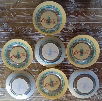 Superbe Série dAssiettes Vintage Coca Cola - Assiette (7) -