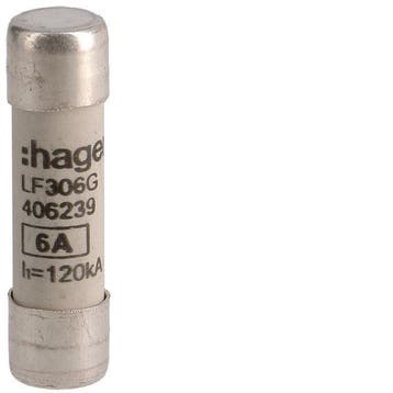 Hager Industriële Cilindrische Zekering 6A 500V 10x38mm gG -, Doe-het-zelf en Bouw, Verzenden, Nieuw
