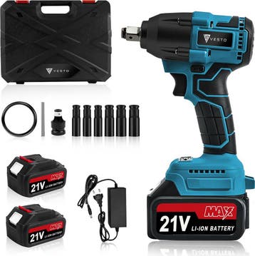 Vesto® Accu Slagmoersleutel 21V - incl. 6x Moerdoppen, Bitad, Verzenden, Nieuw