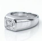 Ring - 14 karaat Witgoud - 3.07ct. tw. Diamant (Lab-grown)