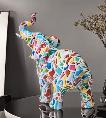 Sculpture, Elefante Design - 13 cm - Résine - 2026