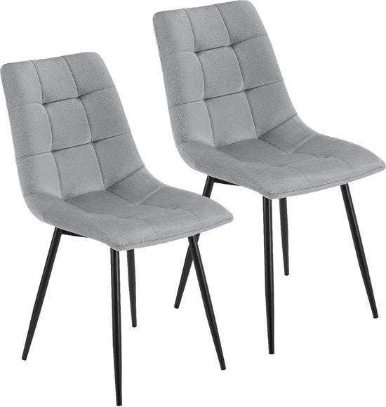 2dekans | Stalen Eetkamerstoelen Blanca - Set van 2 -, Huis en Inrichting, Stoelen, Ophalen of Verzenden